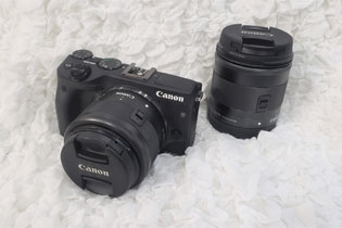 【受付貸出】《有料》Canon EOS M3(レンズ15-45mm・11-22mm)  1DAY 500円 ※SDカードは付属しません。